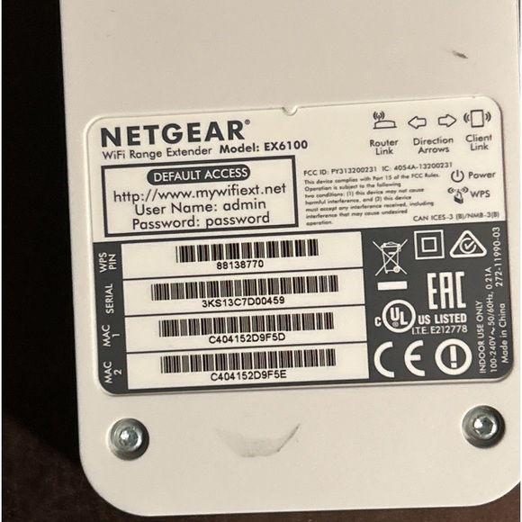 NETGEAR WiFi Extender; Model: EX 6100 - Picture 3 of 3
